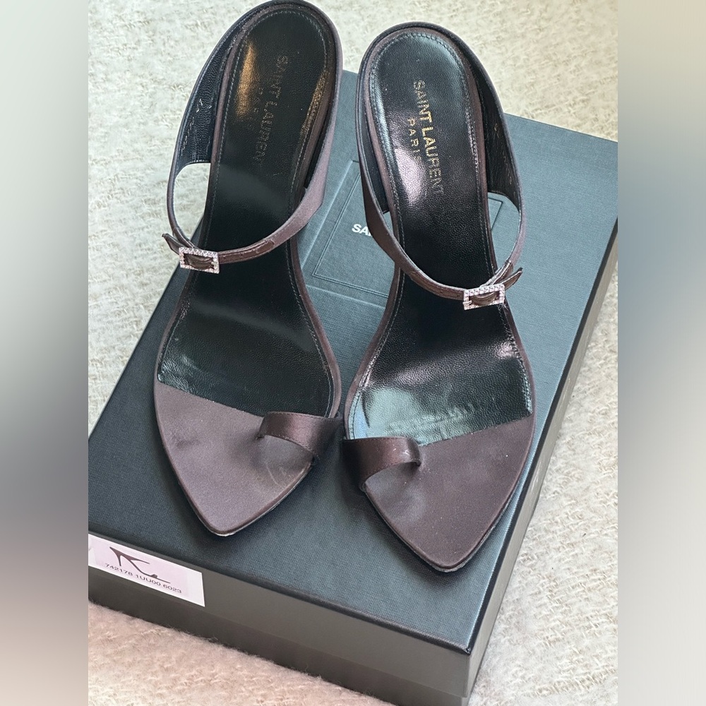 Saint Laurent Dive Open Toe Mules